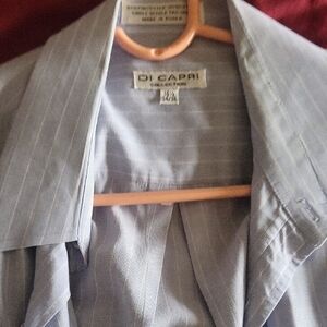 Men's Blue Casual Button Down Shirt